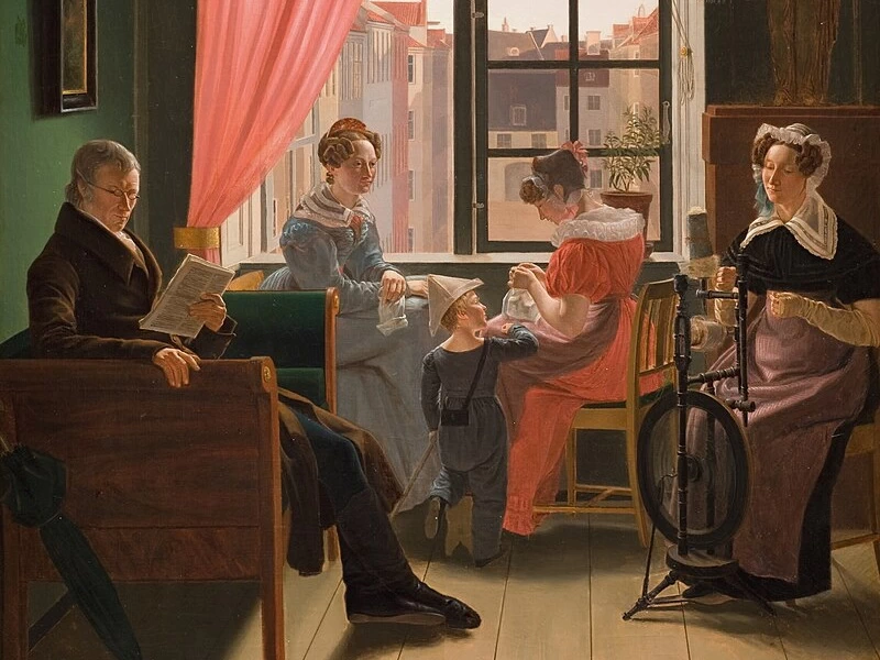 1799-Emil Ditlev Bærentzen - Ritratto di famiglia, 1827 - Galleria Nazionale di Danimarca
